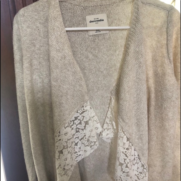 Abercrombie kids Girl’s Open Front Cardigan - Picture 2 of 4